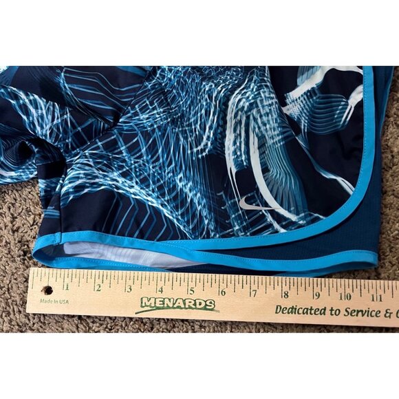 Nike Dri-Fit Tempo Running Shorts Womens XS Used Blue White 890417-474 - Picture 16 of 16